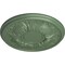 Ekena Millwork Wakefield Ceiling Medallion (Fits Canopies up to 3 5/8"), 11 3/4"OD x 1 1/4"P, Athenian Green CM11WAAGF - alternate 5